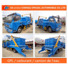 6cbm Dongfeng Hydraulique Bras a Ordures Rouleau Camion Truck